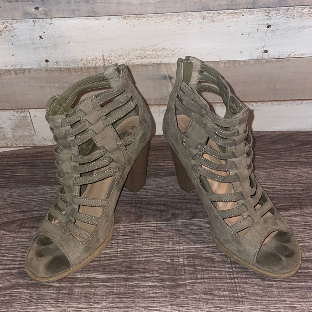 G by Guess Ladies Ankle open toe booties